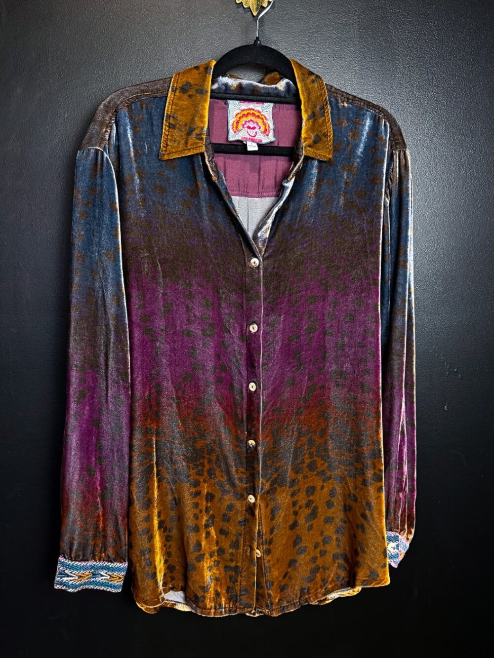 Johnny Was Velvet Button Down